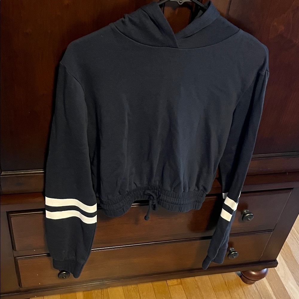 Divided Macy blue Cowl Neck Sweater with White Stripes from H&M